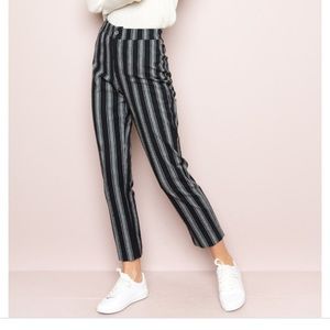 Brandy Melville black stripe Tilden pants.